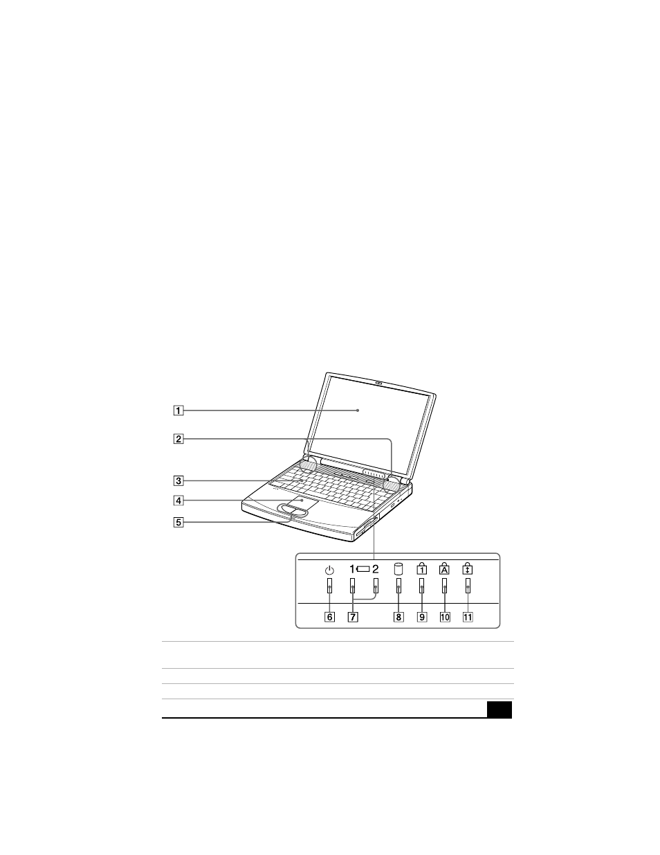 Setting up your vaio® notebook, Locating controls and connectors, Front | Sony PCG-FX290K User Manual | Page 21 / 138