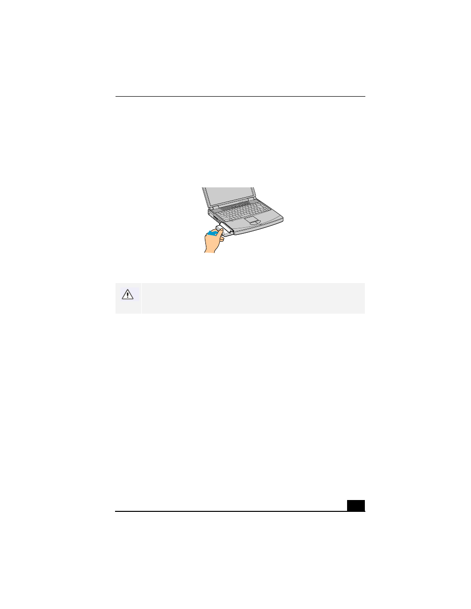 To remove the battery pack, 1 open the battery bay cover, 2 pull out the battery pack | Removing the battery pack, 3 close the cover of the battery bay, Notes on the battery | Sony PCG-FX290K User Manual | Page 31 / 138