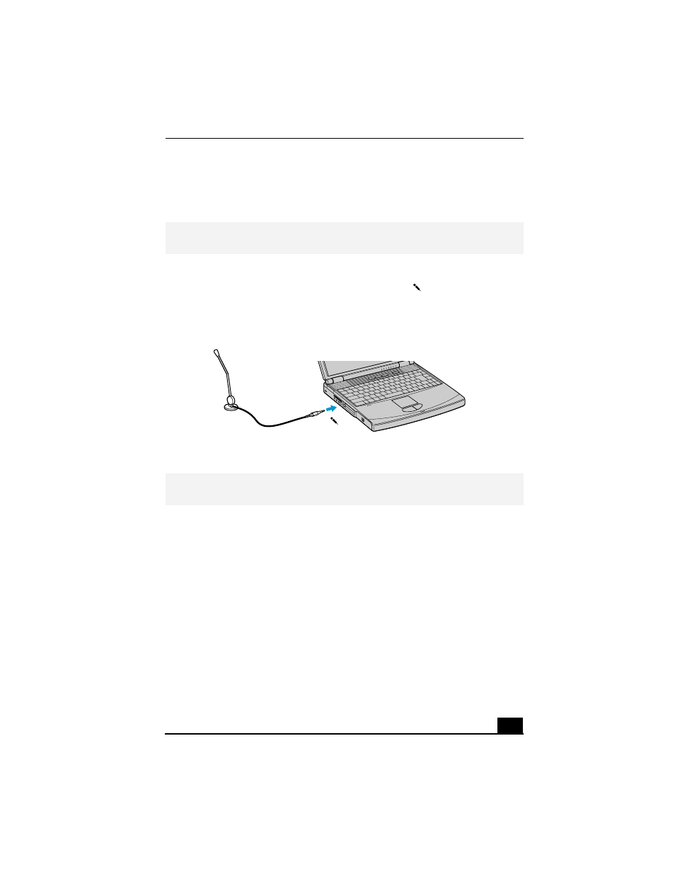 Connecting an external microphone, To connect an external microphone, Connecting microphone to microphone connector | Sony PCG-FX290K User Manual | Page 81 / 138