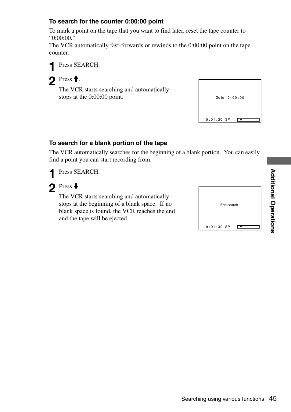 Sony SLV-N51 User Manual | Page 45 / 60