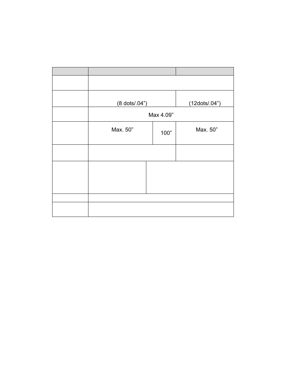 Technical reference, General specifications | AMT Datasouth FASTMARK 4600 User Manual | Page 62 / 91