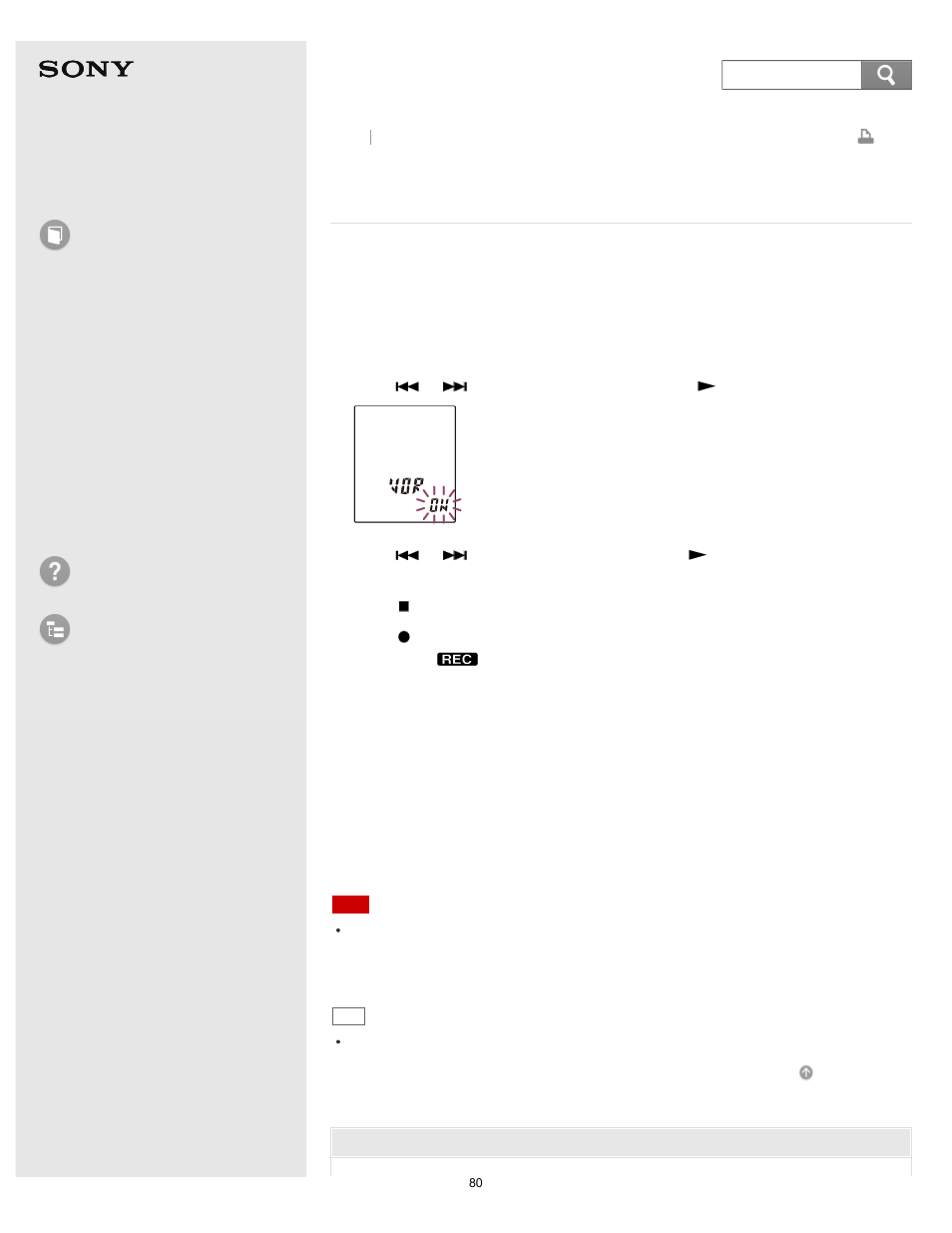 Function, Help guide, How to use | Troubleshooting list of topics, Icd-bx140 | Sony ICD-BX140 User Manual | Page 86 / 180