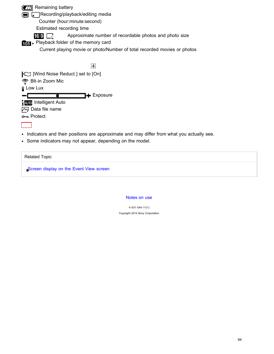 Sony HDR-CX240 User Manual | Page 104 / 351