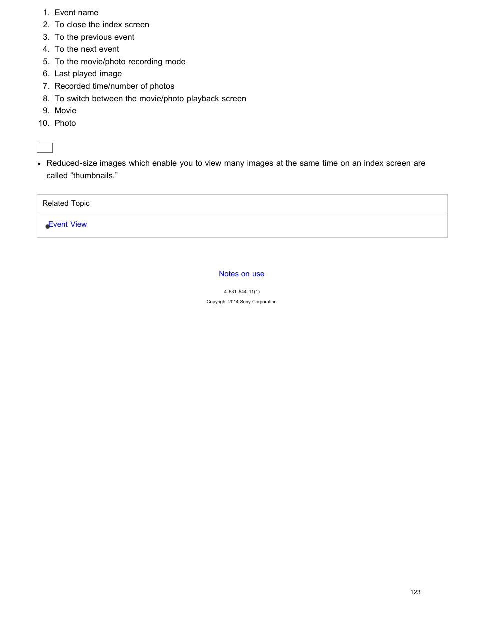 Sony HDR-CX240 User Manual | Page 133 / 351