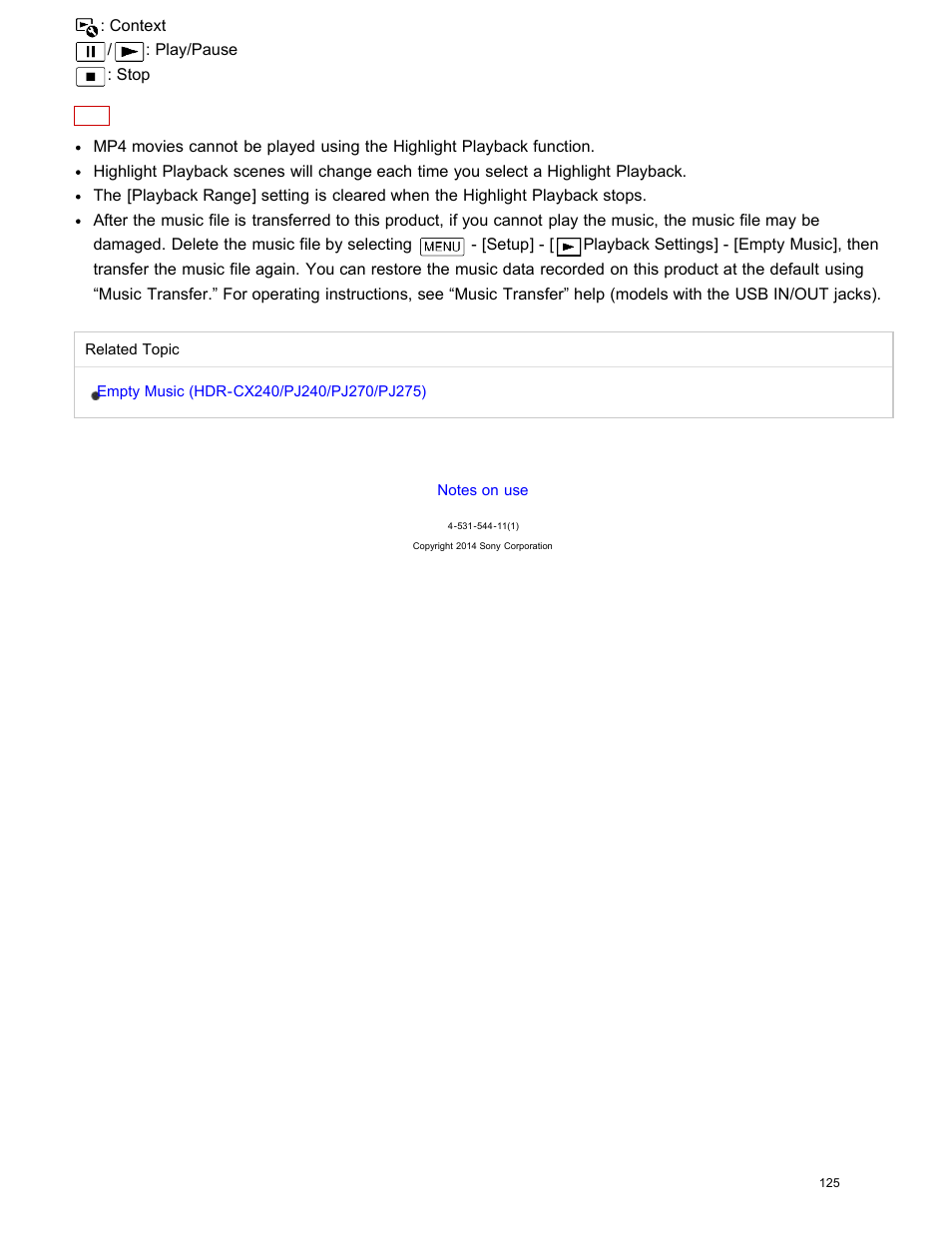 Sony HDR-CX240 User Manual | Page 135 / 351