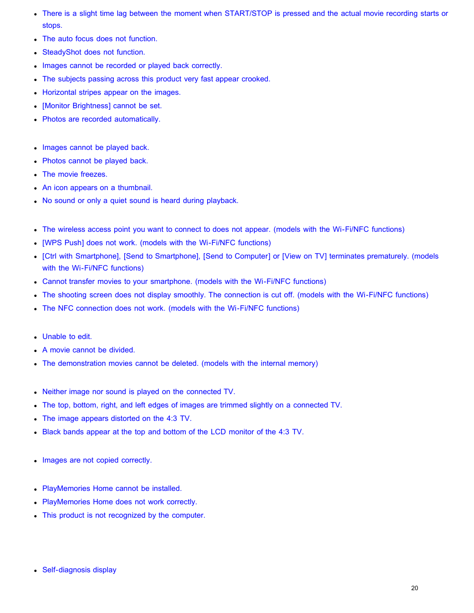 Sony HDR-CX240 User Manual | Page 30 / 351