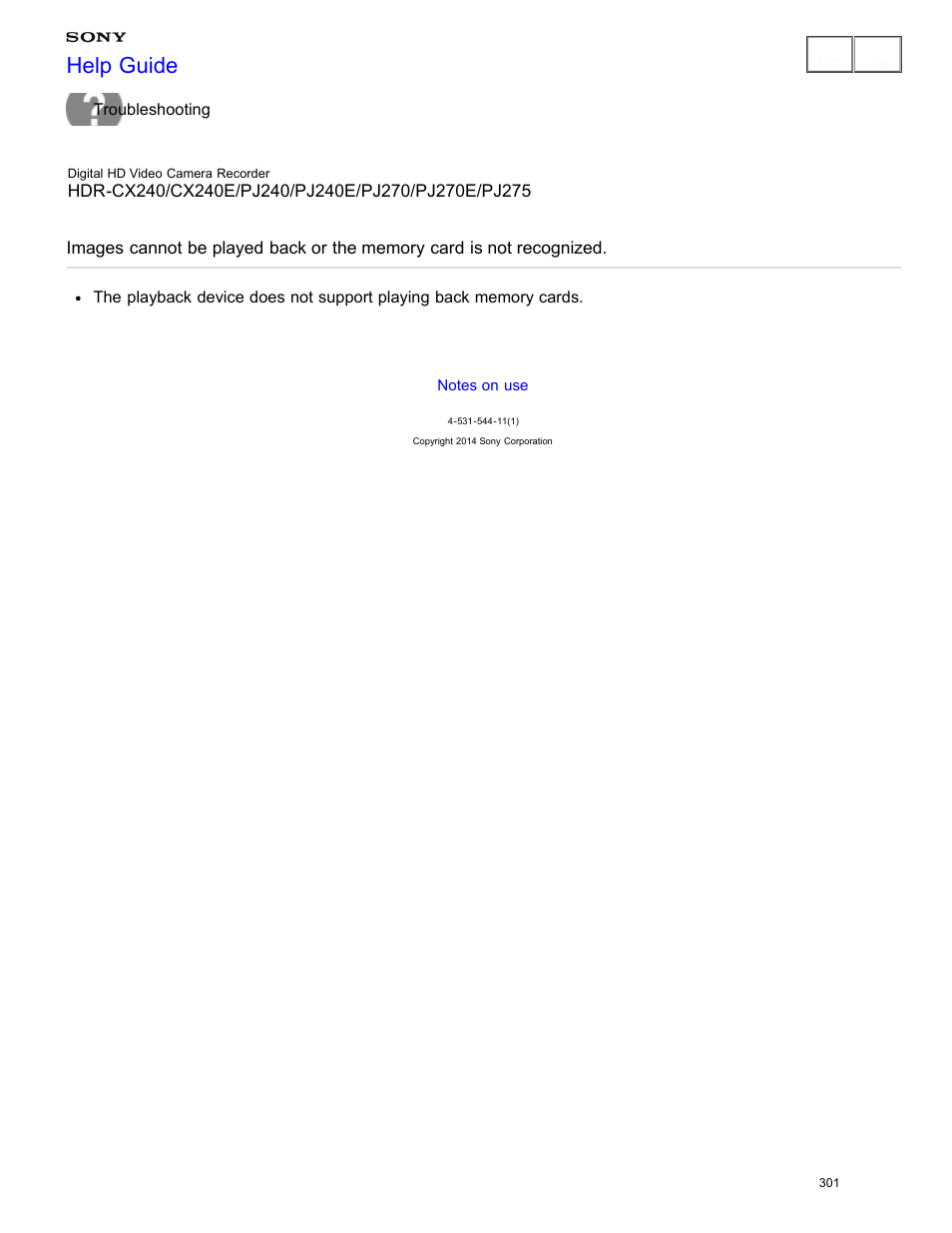 Recognized, Help guide | Sony HDR-CX240 User Manual | Page 311 / 351