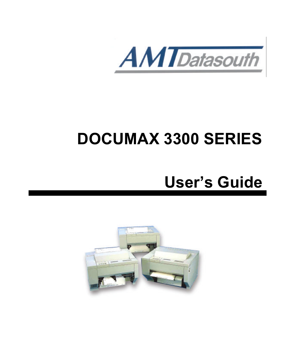 AMT Datasouth documax 3300 User Manual | 221 pages