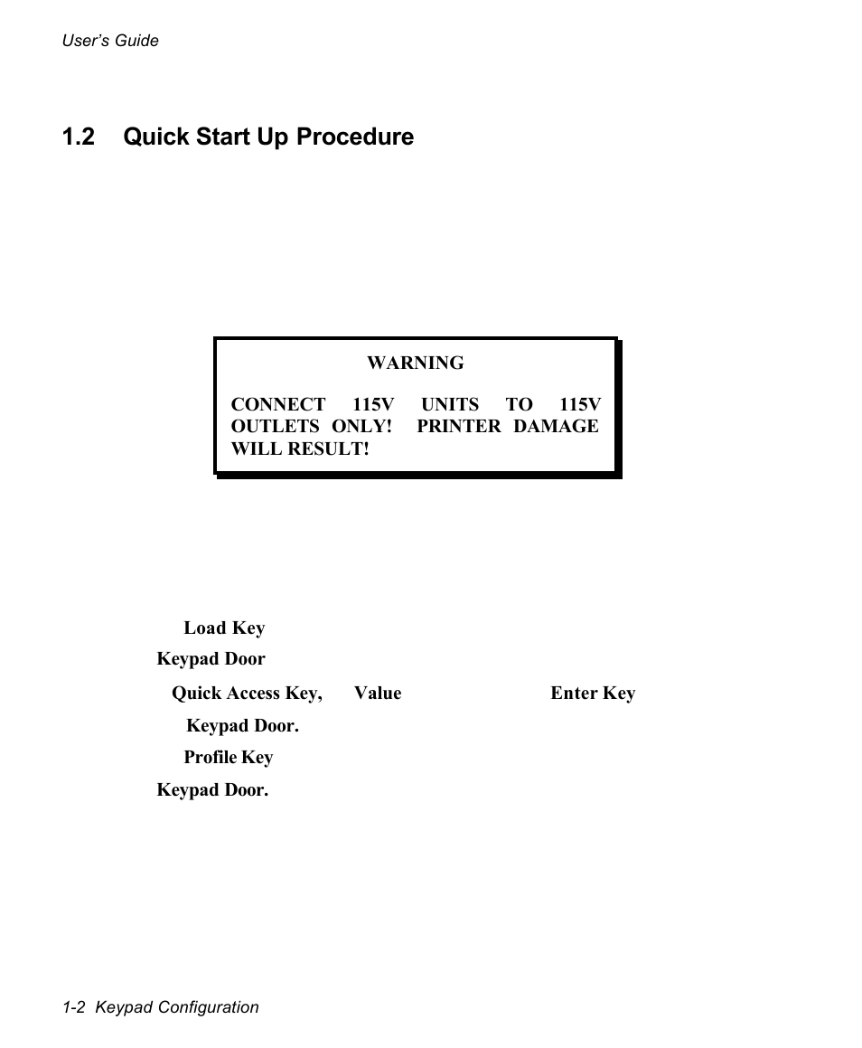 2 quick start up procedure | AMT Datasouth documax 3300 User Manual | Page 16 / 221