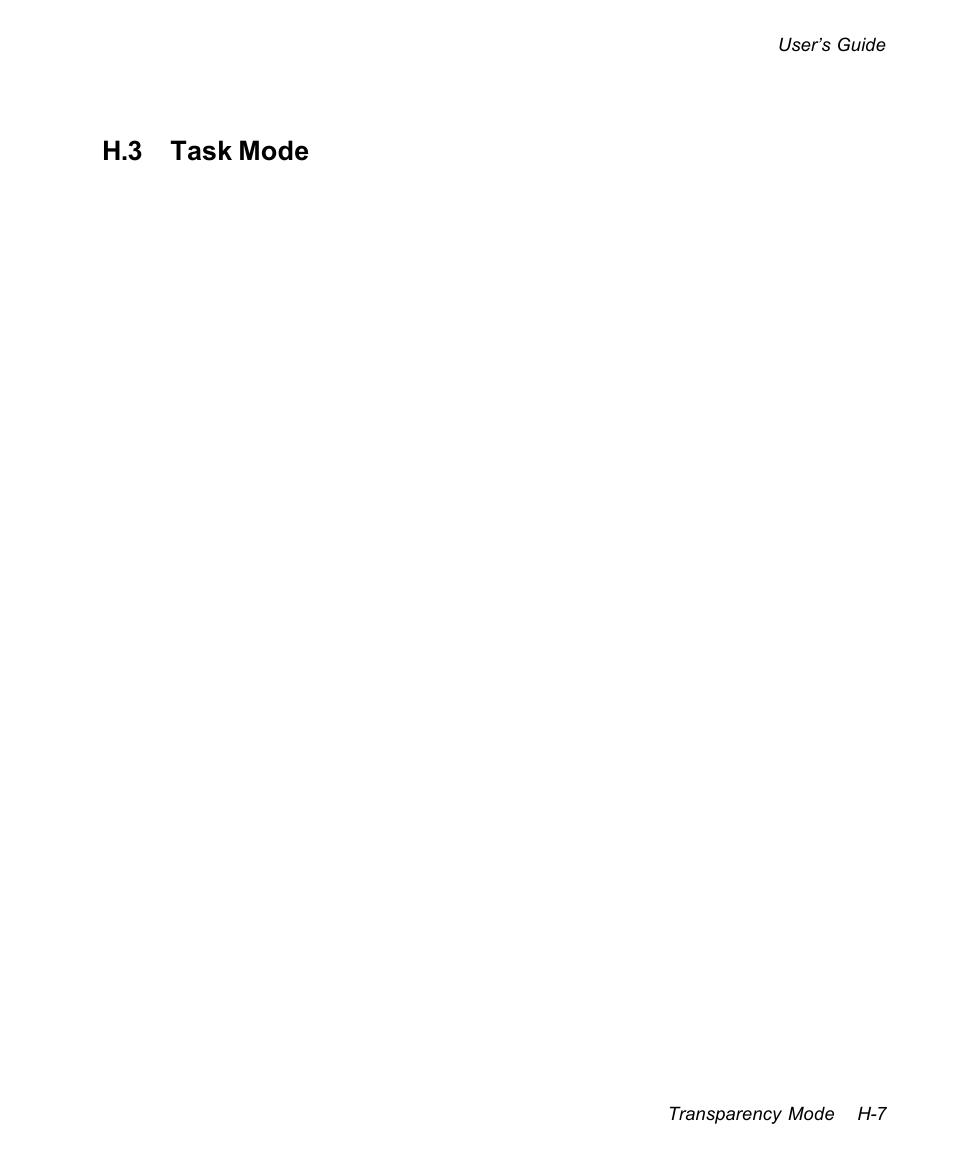 H.3 task mode | AMT Datasouth documax 3300 User Manual | Page 213 / 221