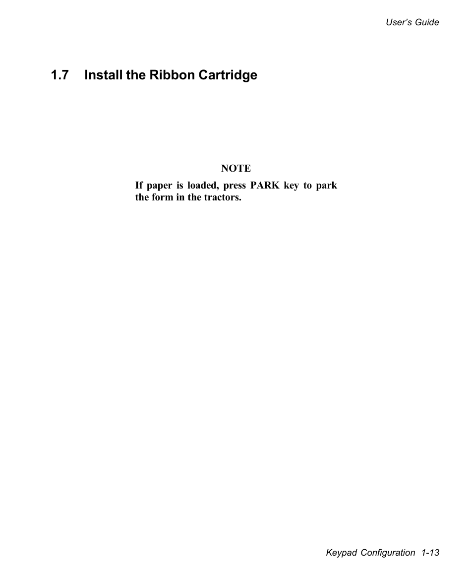 7 install the ribbon cartridge | AMT Datasouth documax 3300 User Manual | Page 27 / 221