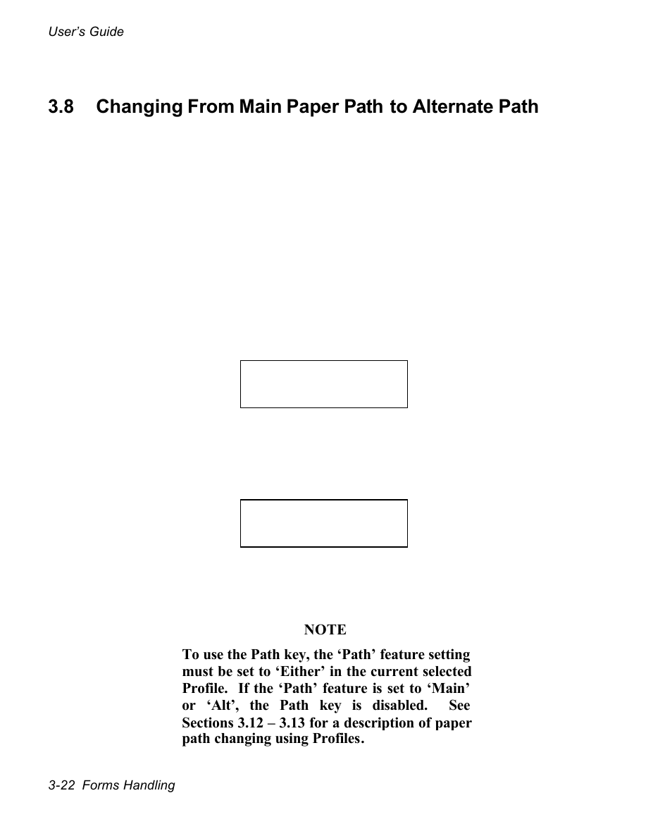 8 changing from main paper path to alternate path | AMT Datasouth documax 3300 User Manual | Page 68 / 221