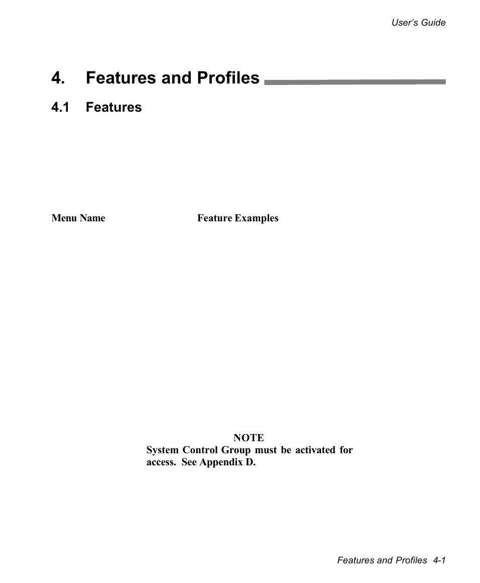 Features and profiles, 1 features | AMT Datasouth documax 3300 User Manual | Page 77 / 221