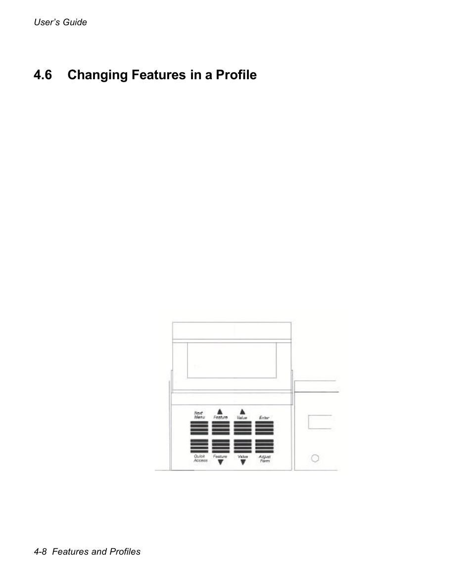 6 changing features in a profile | AMT Datasouth documax 3300 User Manual | Page 84 / 221