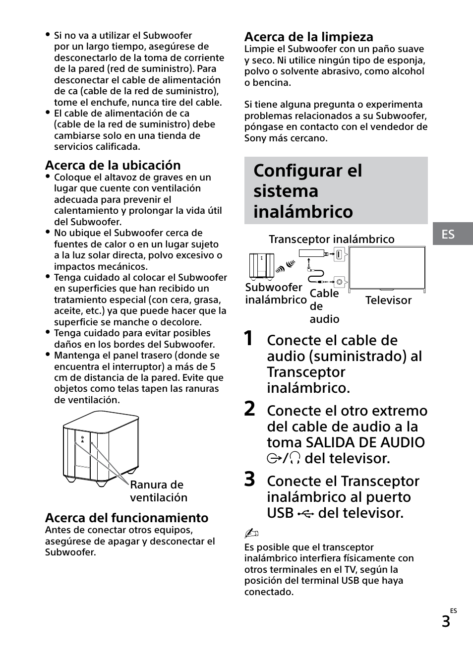 Configurar el sistema inalámbrico | Sony SWF-BR100 User Manual | Page 31 / 36
