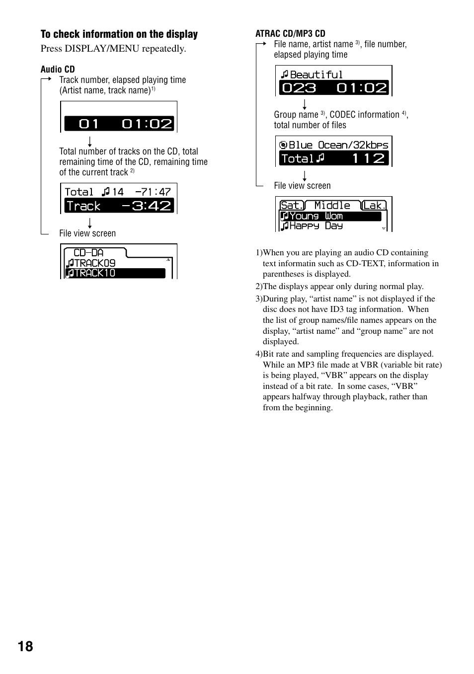 Sony D-NE319 User Manual | Page 18 / 35