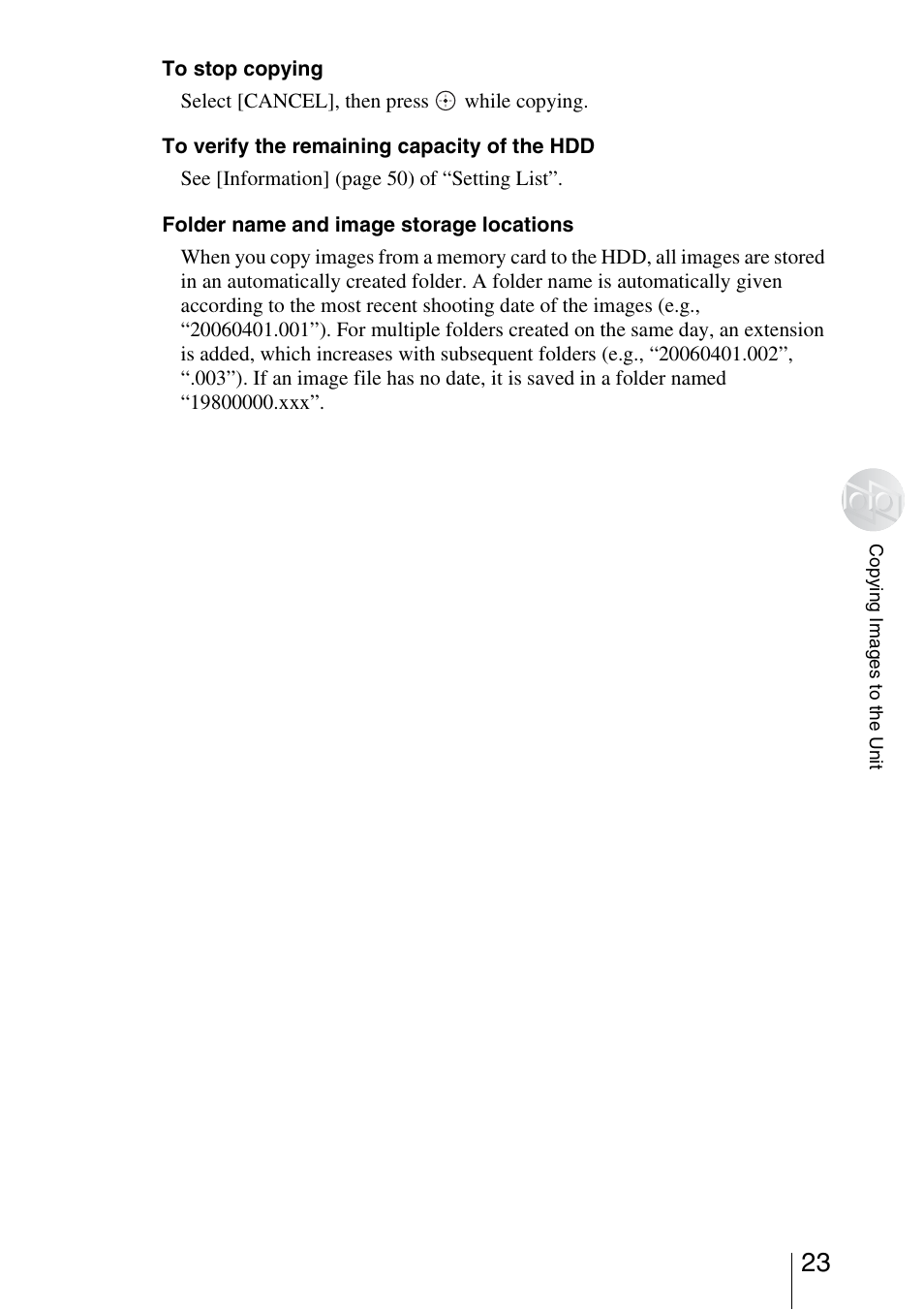 Sony HDPS-L1 User Manual | Page 23 / 68