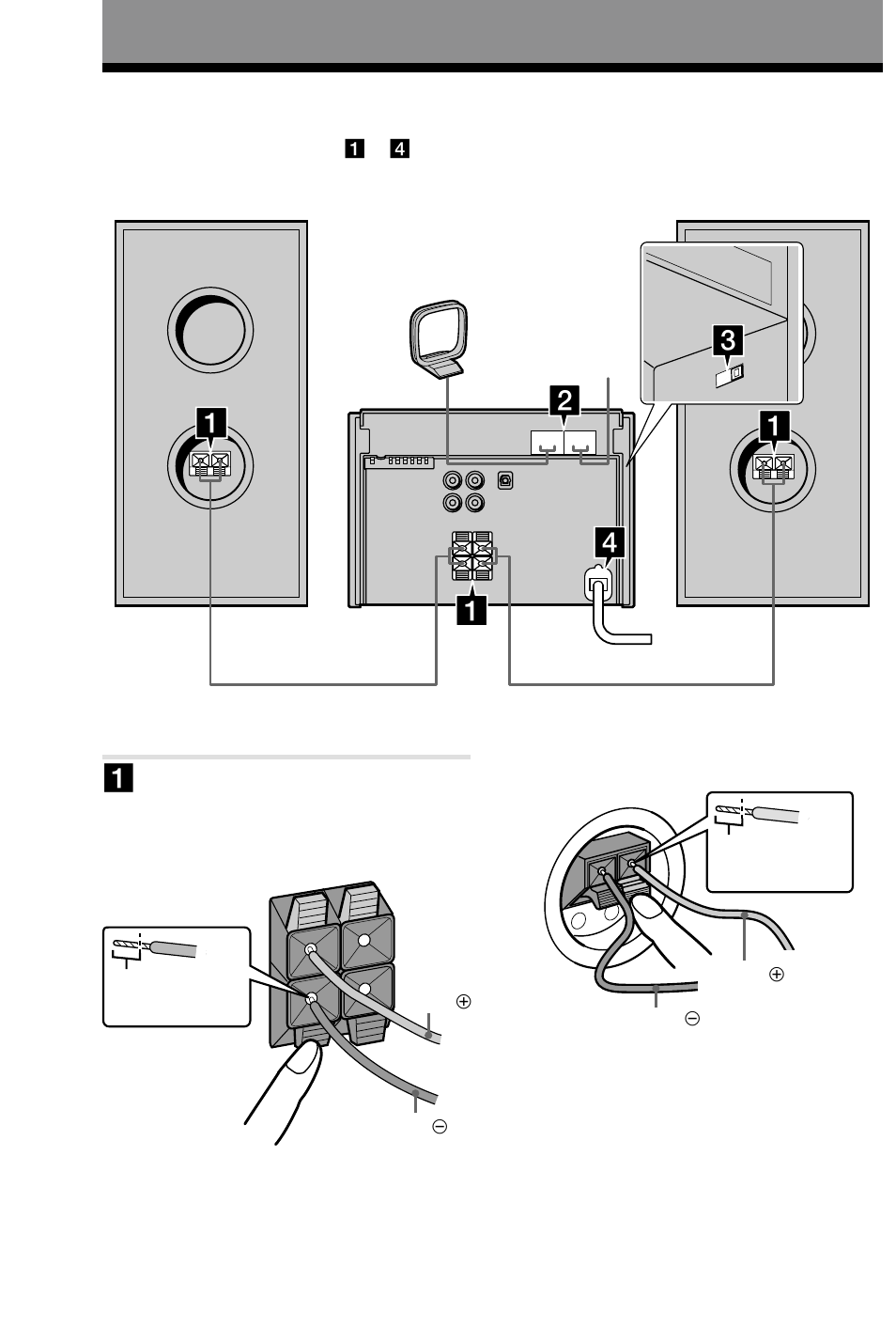 Getting started, Step 1: hooking up the system, 4getting started | Sony CMT-RB5 User Manual | Page 4 / 32