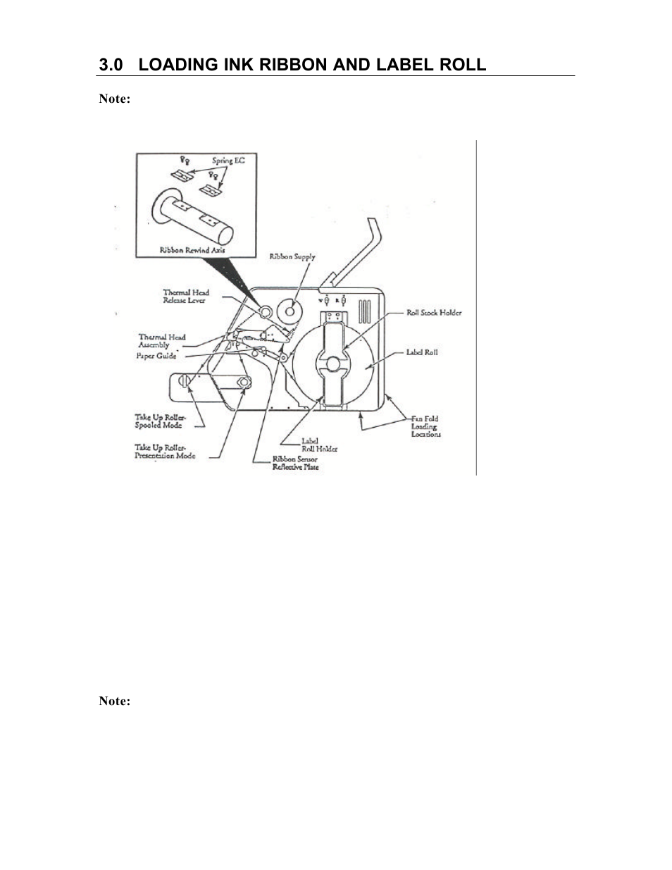 0 loading ink ribbon and label roll | AMT Datasouth 5106 User Manual | Page 14 / 36