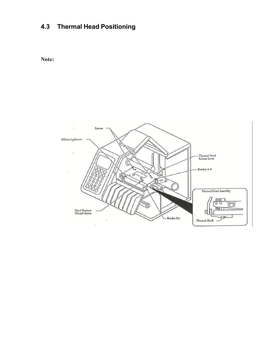 3 thermal head positioning | AMT Datasouth 5106 User Manual | Page 18 / 36