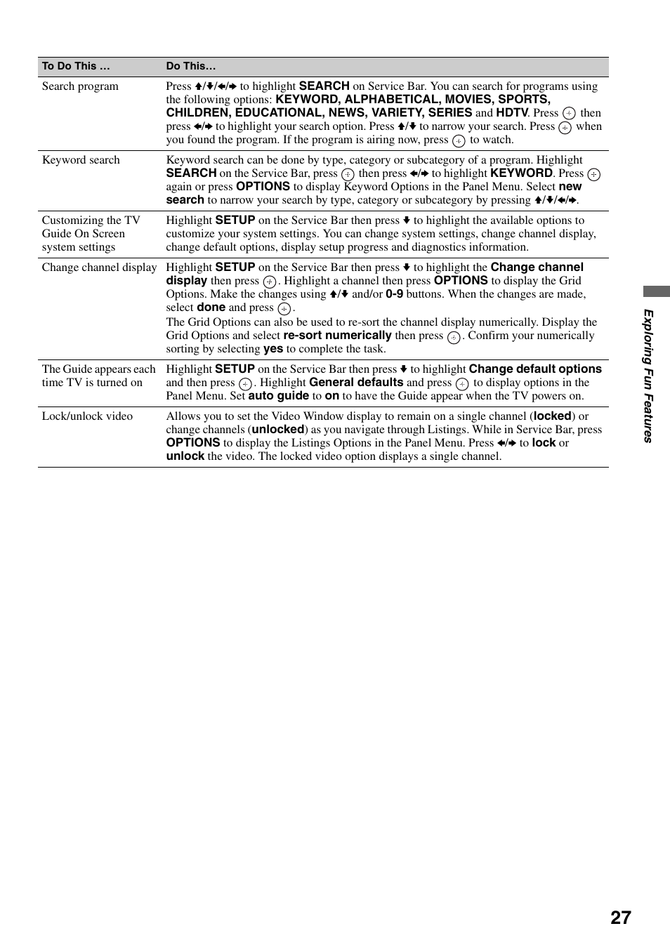 Sony KDL-52WL140 User Manual | Page 27 / 48