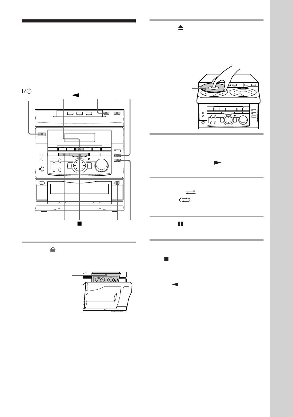 Recording a cd | Sony MHC-RX55 User Manual | Page 13 / 40