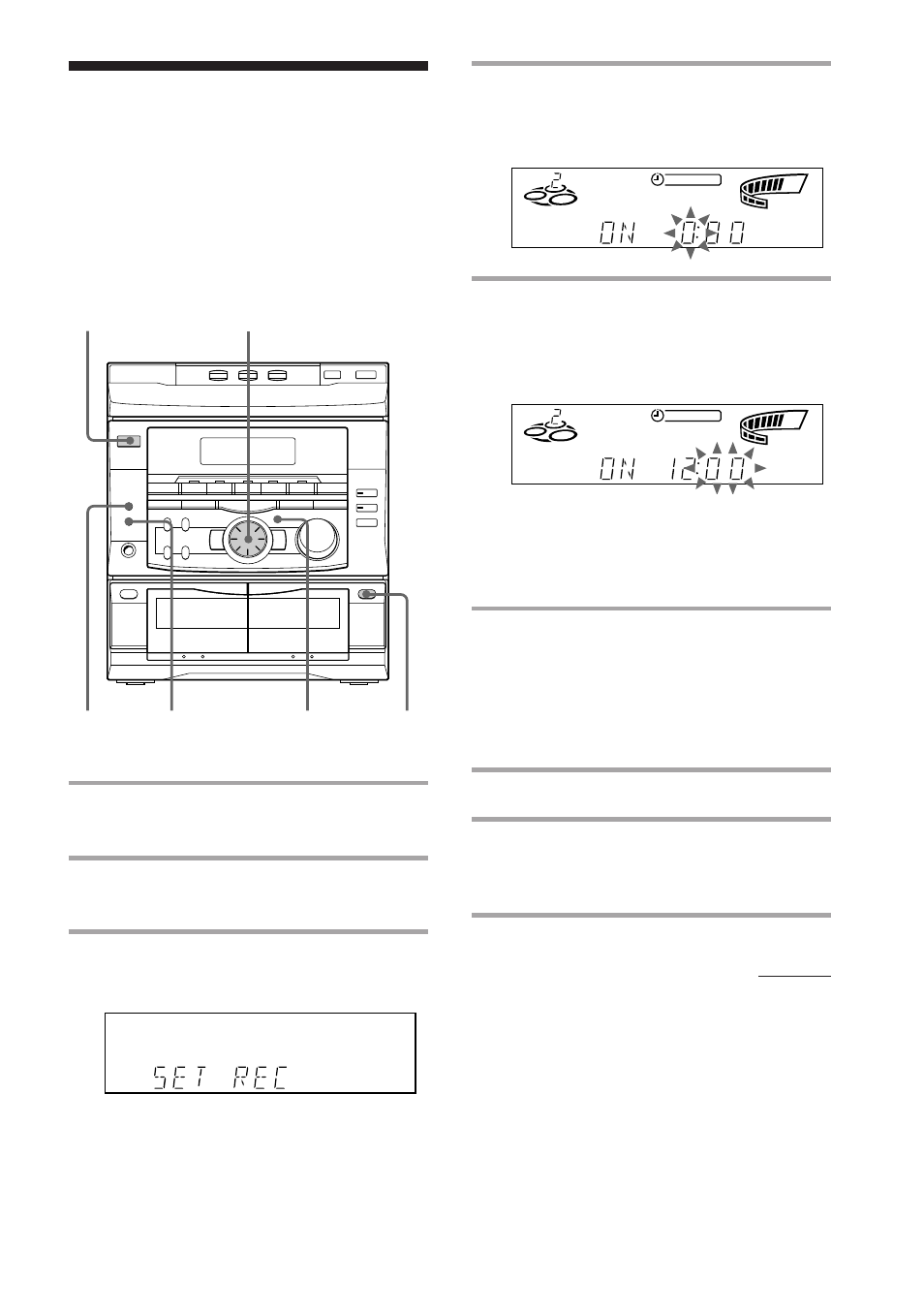 Timer-recording radio programs | Sony MHC-RX55 User Manual | Page 31 / 40