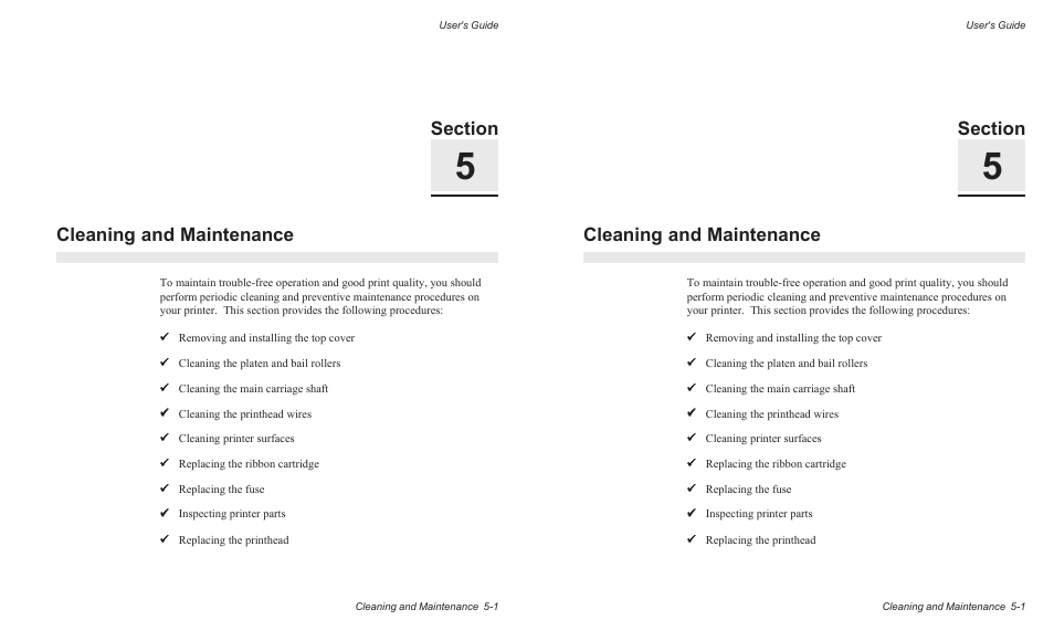 Cleaning and maintenance | AMT Datasouth AMTACCEL-5350 User Manual | Page 107 / 255