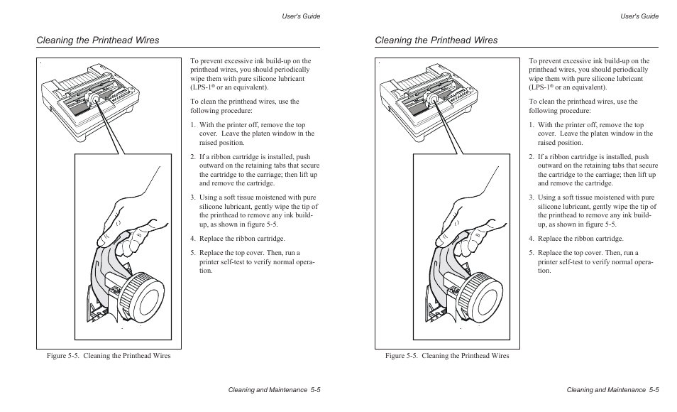Cleaning the printhead wires | AMT Datasouth AMTACCEL-5350 User Manual | Page 111 / 255