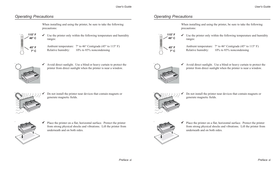 Operating precautions | AMT Datasouth AMTACCEL-5350 User Manual | Page 13 / 255