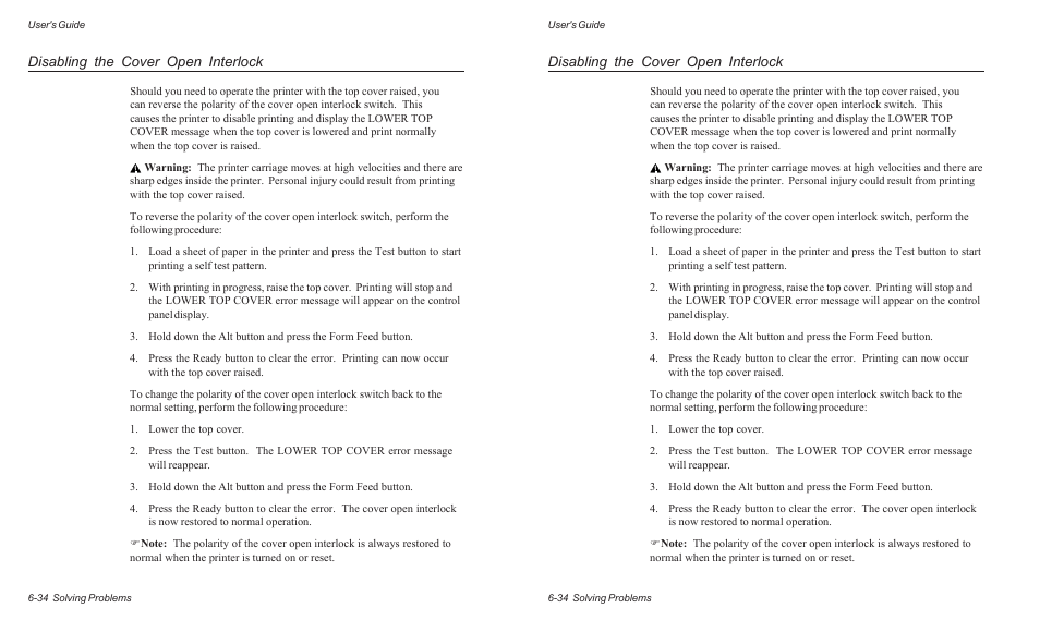 Disabling the cover open interlock | AMT Datasouth AMTACCEL-5350 User Manual | Page 150 / 255