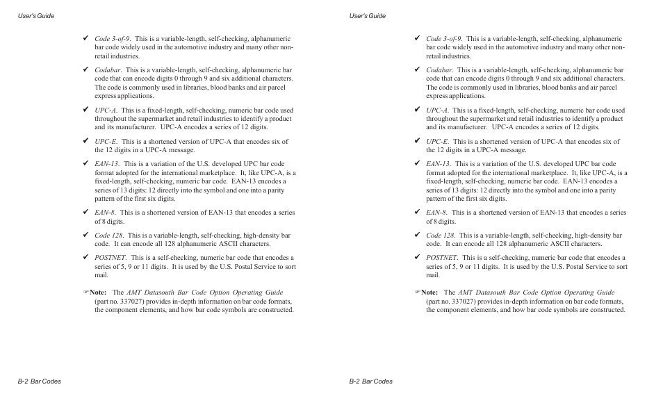 AMT Datasouth AMTACCEL-5350 User Manual | Page 160 / 255