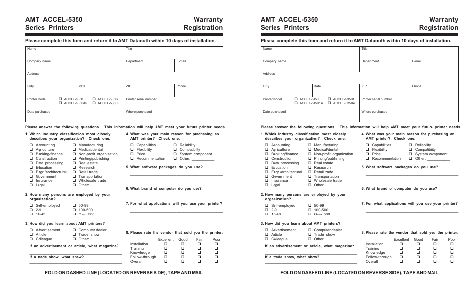 AMT Datasouth AMTACCEL-5350 User Manual | Page 252 / 255