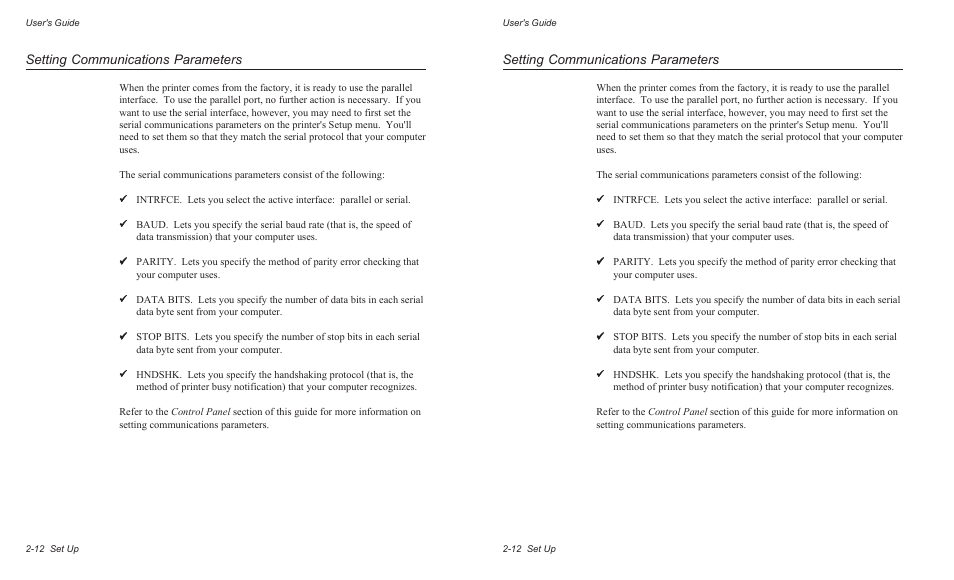 Setting communications parameters | AMT Datasouth AMTACCEL-5350 User Manual | Page 42 / 255