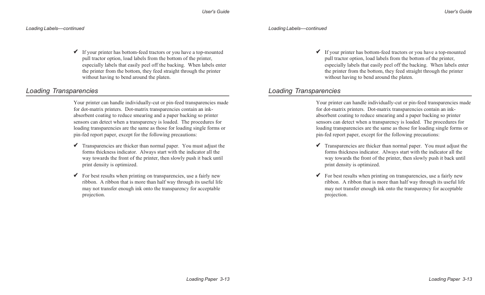 Loading transparencies | AMT Datasouth AMTACCEL-5350 User Manual | Page 57 / 255