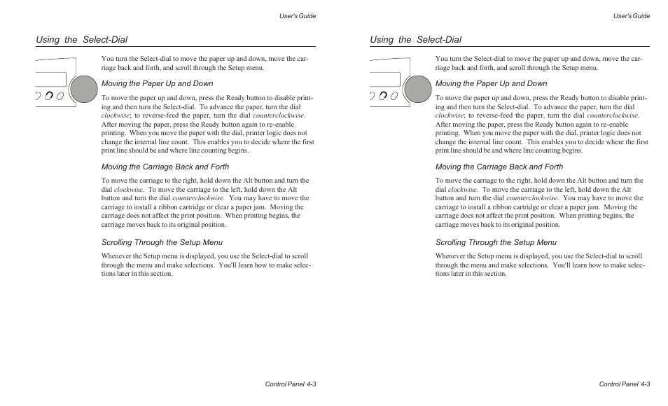Using the select-dial | AMT Datasouth AMTACCEL-5350 User Manual | Page 65 / 255