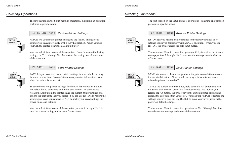 Selecting operations | AMT Datasouth AMTACCEL-5350 User Manual | Page 78 / 255