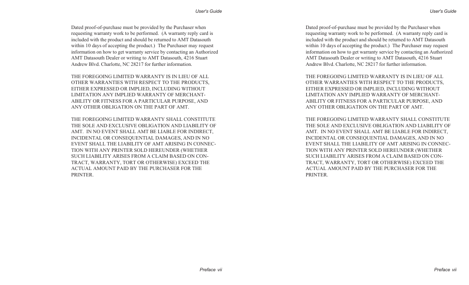 AMT Datasouth AMTACCEL-5350 User Manual | Page 9 / 255