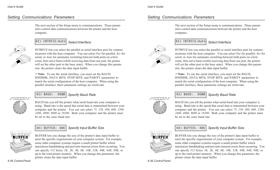 Setting communications parameters | AMT Datasouth AMTACCEL-5350 User Manual | Page 98 / 255