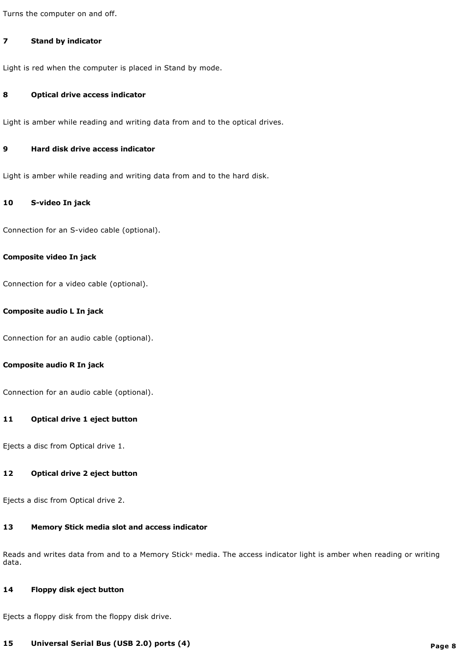 Sony PCV-RZ32G User Manual | Page 8 / 223