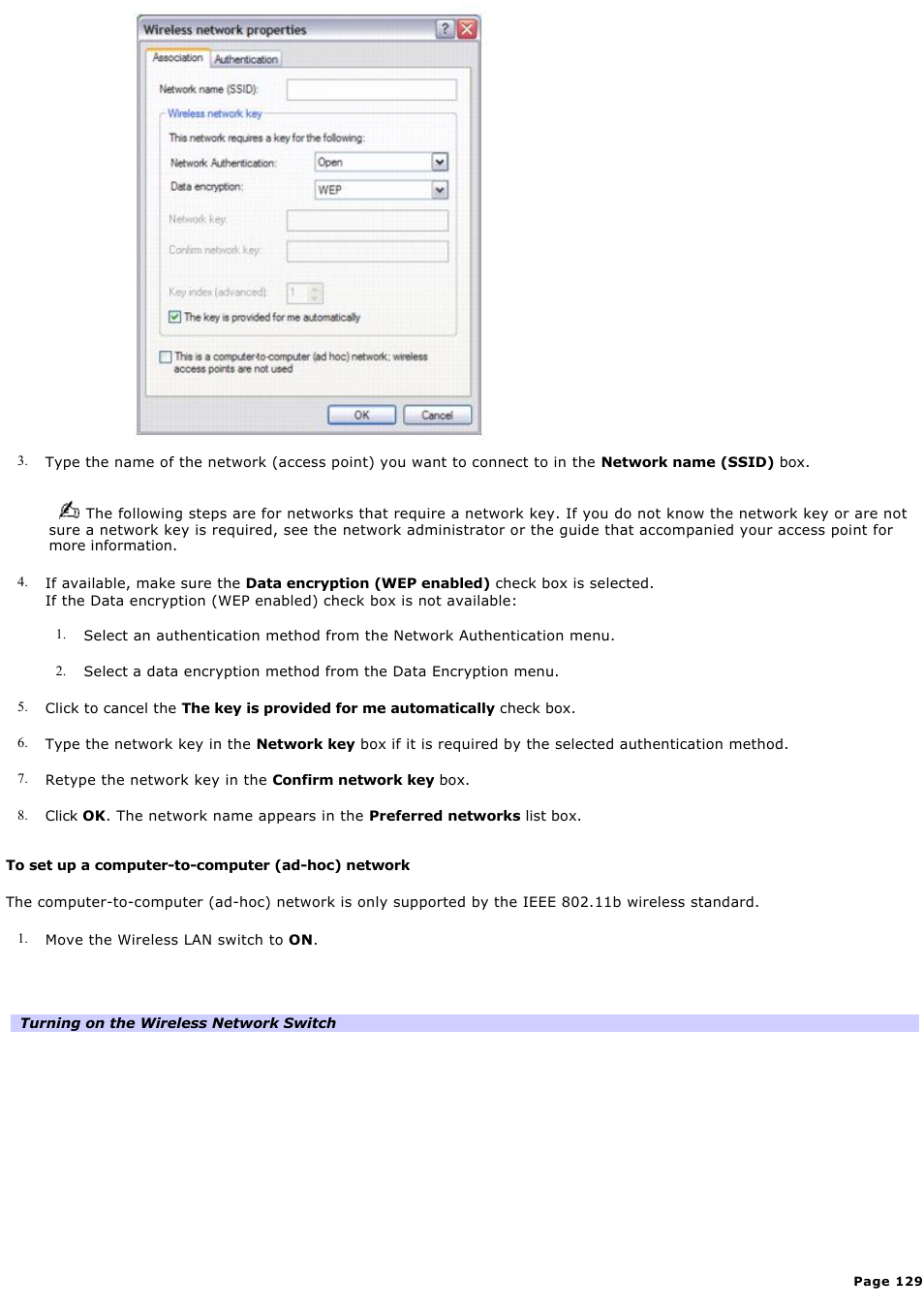 Sony PCG-GRT360ZG User Manual | Page 129 / 277