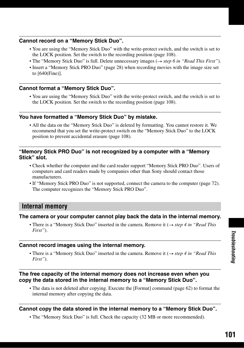 Sony DSC-H2 User Manual | Page 101 / 123