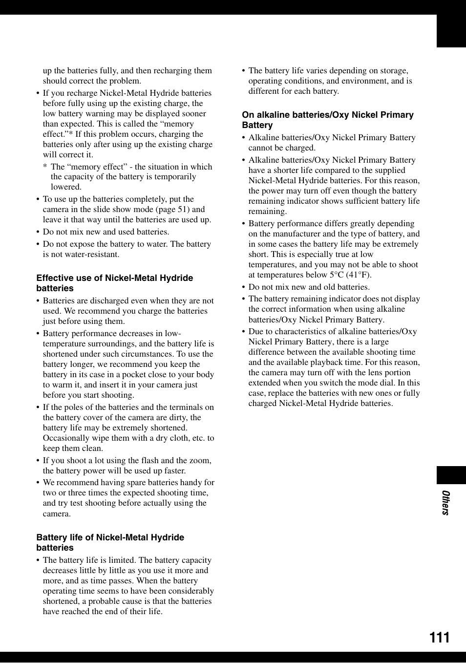 Sony DSC-H2 User Manual | Page 111 / 123