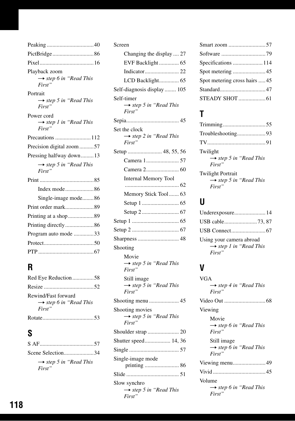 Sony DSC-H2 User Manual | Page 118 / 123