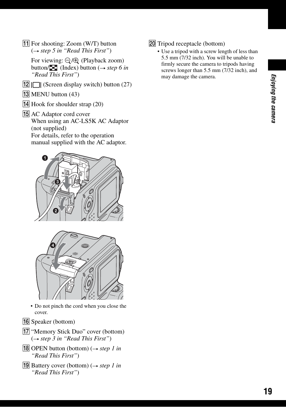 Sony DSC-H2 User Manual | Page 19 / 123