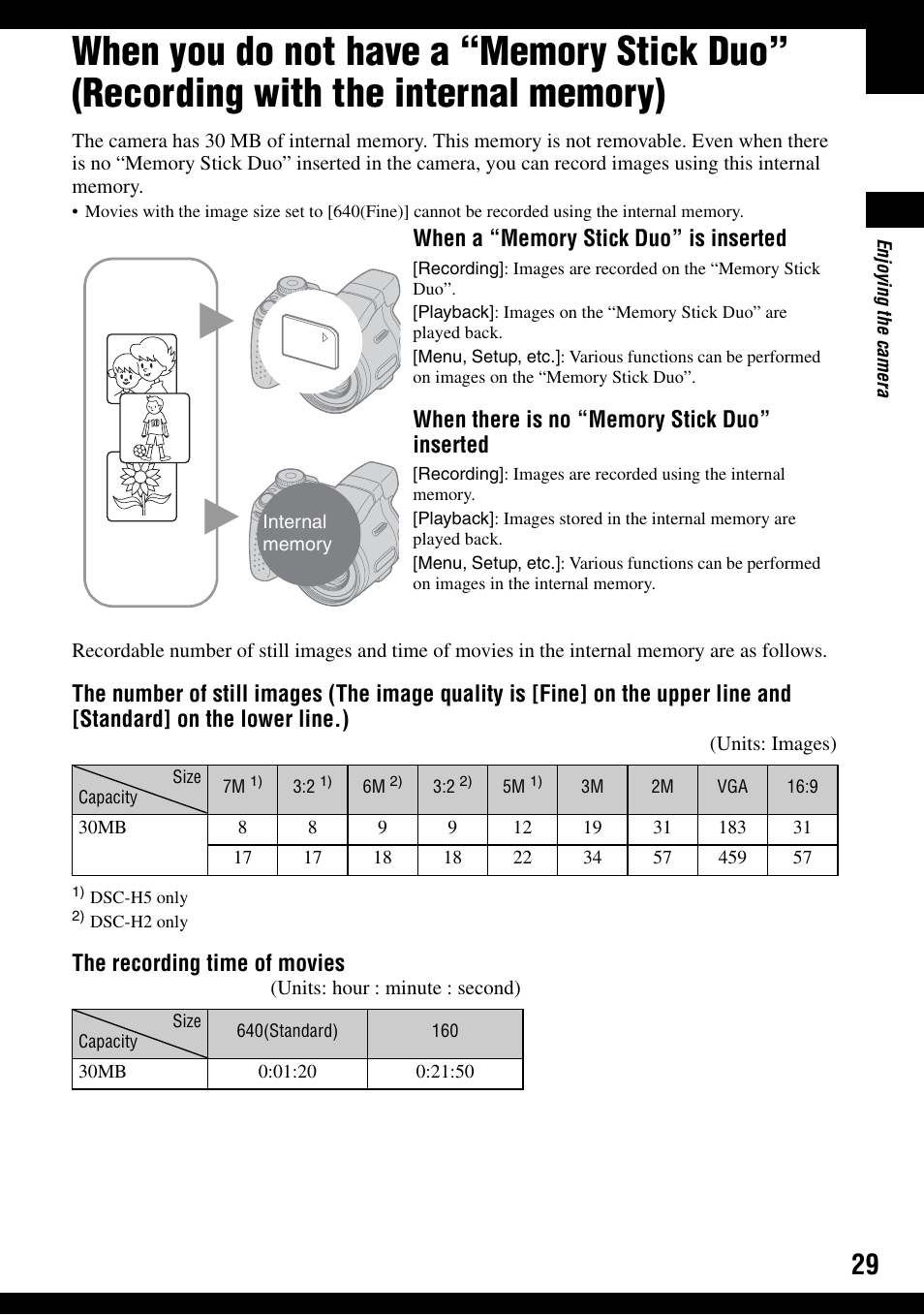 Sony DSC-H2 User Manual | Page 29 / 123