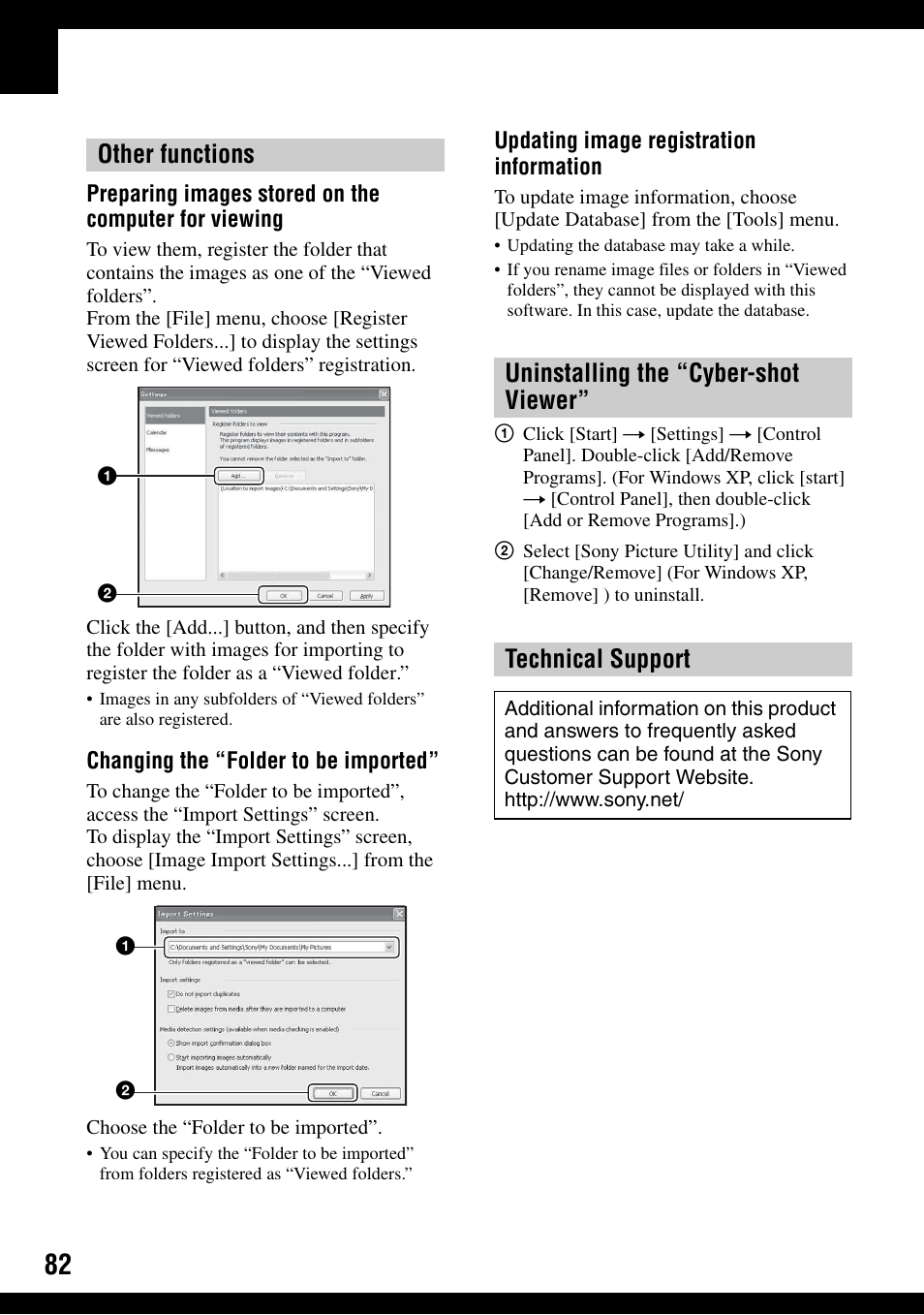 Other functions | Sony DSC-H2 User Manual | Page 82 / 123