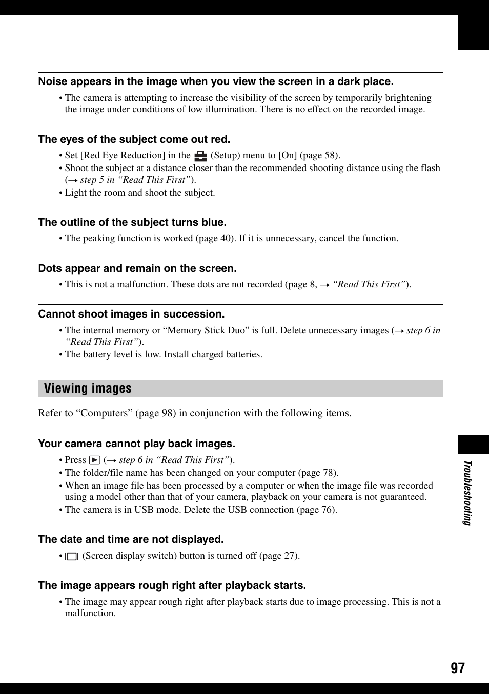 Viewing images | Sony DSC-H2 User Manual | Page 97 / 123