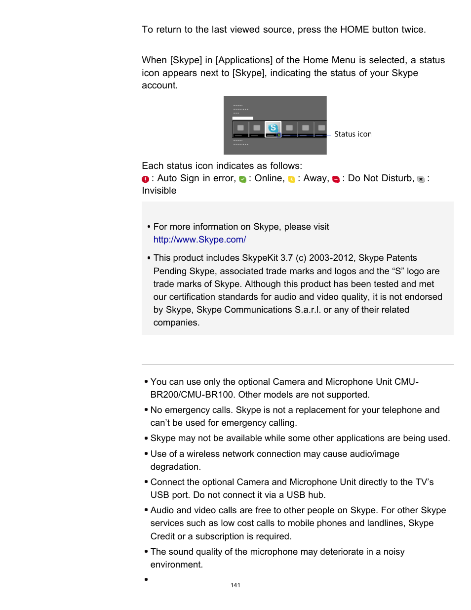 Sony KDL-55W900A User Manual | Page 139 / 245