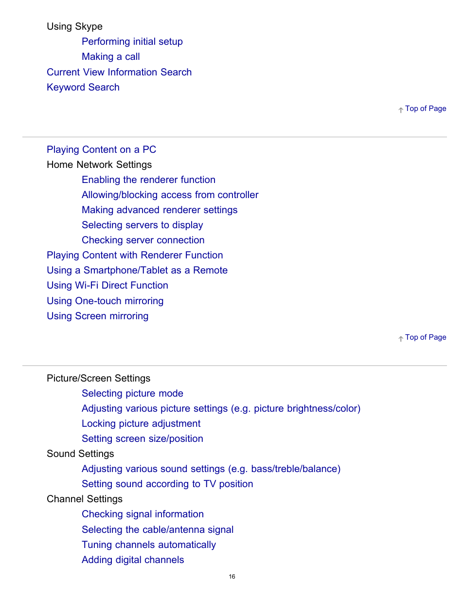 Sony KDL-55W900A User Manual | Page 22 / 245